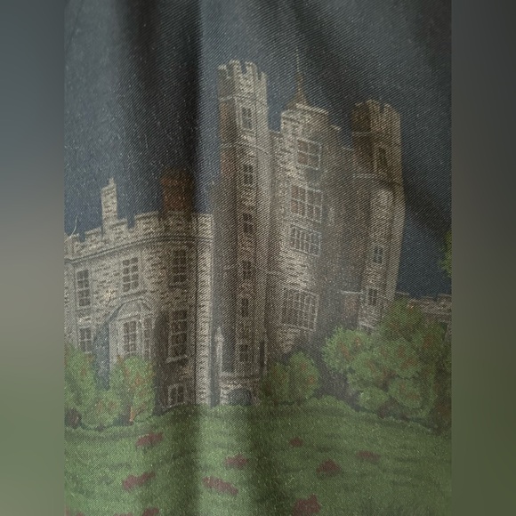 VTG Ralph Lauren Oxfordshire Castle Countryside Equestrian Wrap Skirt Sz 12 - Picture 4 of 7